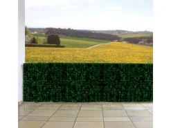MCW Balkonsichtschutz|Balkonsichtschutz N77 300x150cm Blatt - 300x150cm Blatt Dunkel