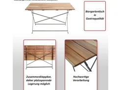MCW Gartentische|Biergartentisch J40 Klappbar
