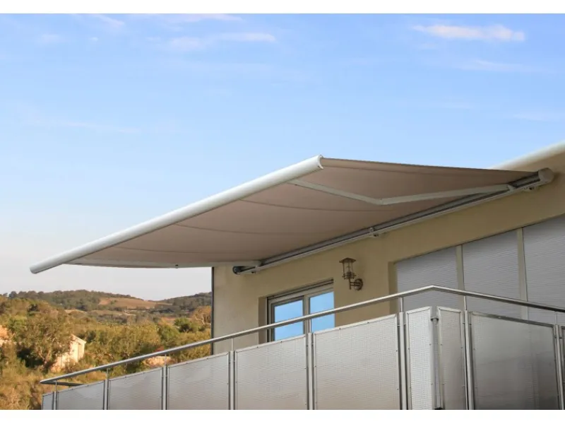 Elektrische Kassettenmarkise H124 5x3m Polyester*MCW Hot