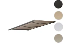 MCW Markisen|Elektrische Kassettenmarkise H27 6x3m Polyester Rahmen Grau