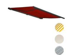 MCW Markisen|Elektrische Kassettenmarkise H122 4x3m Acryl Rahmen Anthrazit