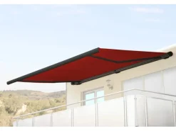 MCW Markisen|Elektrische Kassettenmarkise H122 4x3m Acryl Rahmen Anthrazit