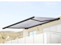 Elektrische Kassettenmarkise H27 6x3m Acryl Rahmen Anthrazit*MCW