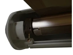 MCW Markisen|Elektrische Kassettenmarkise H123 4,5x3m Polyester Rahmen Grau