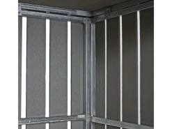 MCW Mülltonnenboxen|2-/4er WPC-Mülltonnenverkleidung J28 Grau 115x140x100cm