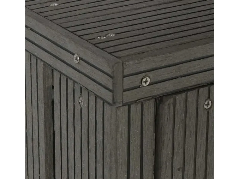 MCW Mülltonnenboxen|2-/4er WPC-Mülltonnenverkleidung J28 Grau 115x140x100cm