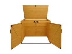 MCW Mülltonnenboxen|2er/4er Mülltonnenverkleidung H75b Braun 138x138x105cm