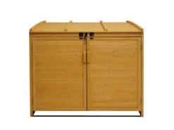MCW Mülltonnenboxen|2er/4er Mülltonnenverkleidung H75b Braun 138x138x105cm
