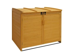 MCW Mülltonnenboxen|2er/4er Mülltonnenverkleidung H75b Braun 138x138x105cm