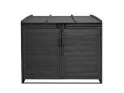 2er/4er Mülltonnenverkleidung H75b Anthrazit 138x138x105cm*MCW Best