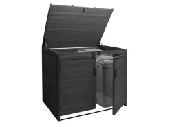 2er/4er Mülltonnenverkleidung H75b Anthrazit 138x138x105cm*MCW Best