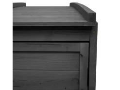 2er/4er Mülltonnenverkleidung H75b Anthrazit 138x138x105cm*MCW Best