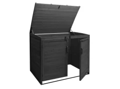 2er/4er Mülltonnenverkleidung H75b Anthrazit 138x138x105cm*MCW Best