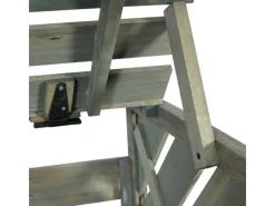 2er/4er Mülltonnenverkleidung J44 Grau 121x133x98cm*MCW New