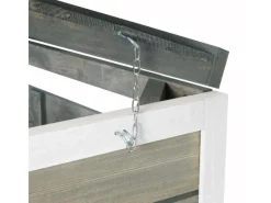 MCW Mülltonnenboxen|4er-/8er-Mülltonnenverkleidung H74 Grau-Weiß 126x316x98cm