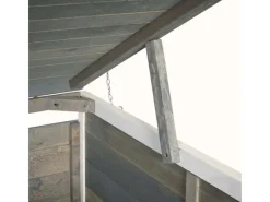 1er-/2er-Mülltonnenverkleidung H74 Grau-Weiß 126x80x98cm*MCW Outlet