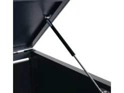 2er-Fahrradgarage K64 Fahrradbox Gerätehaus Fahrradunterstand mit Deckel Abschließbar Metall 121x202x100cm*MCW Discount