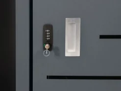 1er-Mülltonnenbox mit Holzlager H40 Anthrazit 125x130x80cm*MCW Outlet