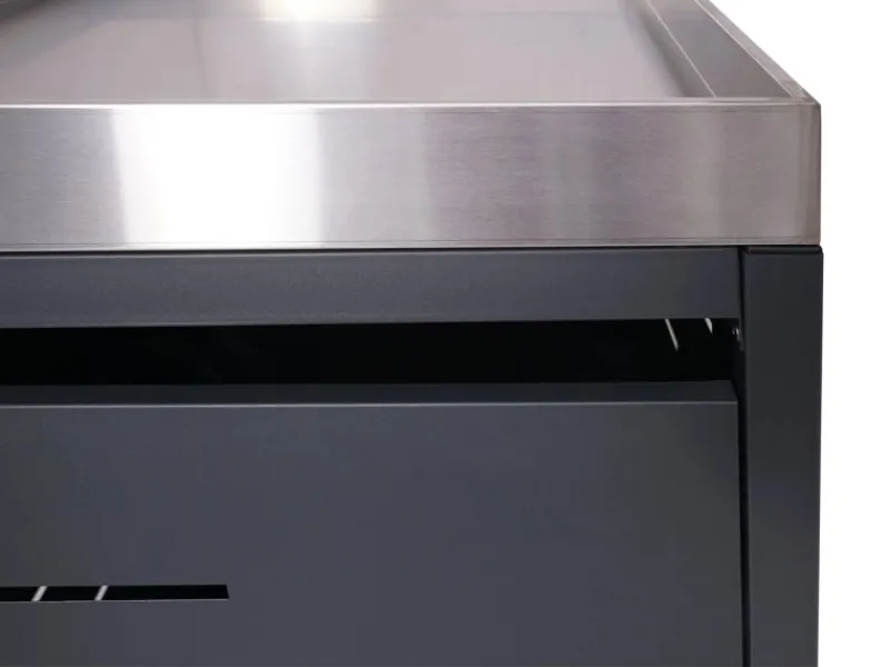 MCW Mülltonnenboxen|3er-Mülltonnenverkleidung H40 125x198x84cm Anthrazit