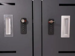 MCW Mülltonnenboxen|3er-Mülltonnenverkleidung H40 125x198x84cm Anthrazit