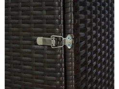 MCW Mülltonnenboxen|3er-Mülltonnenverkleidung E25 3x120l Braun 110x195x66cm