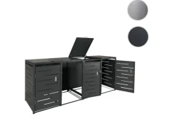 4er-Mülltonnenverkleidung E83 Stahl 108kg 117x263x80cm*MCW Best