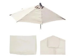 Ersatz-Bezug Sonnenschirm Halbrund Lorca Creme*MCW Hot