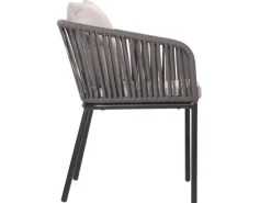 2er-Set Gartenstuhl N41 Kissen Hellgrau*MCW Hot