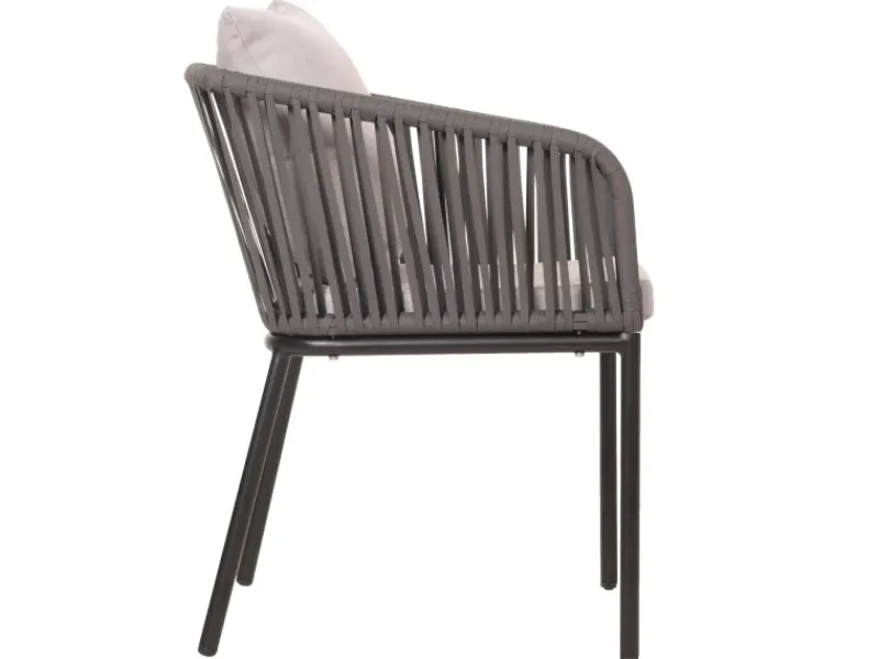 2er-Set Gartenstuhl N41 Kissen Hellgrau*MCW Hot