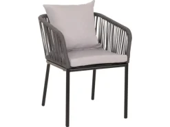 2er-Set Gartenstuhl N41 Kissen Hellgrau*MCW Hot