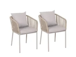 MCW Gartenstühle|2er-Set Gartenstuhl N41 Kissen