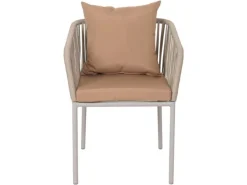 2er-Set Gartenstuhl N41 Kissen Taupe*MCW Clearance