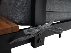 MCW Gartenmöbel-Sets|Garten Garnitur L27 3er-Set Dunkelgrau