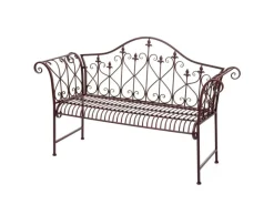 MCW Gartenbänke|Sitzkissen|Gartenbank H78 Rost-Optik 2-Sitzer ohne Sitzkissen