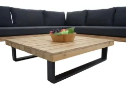 MCW Gartenmöbel-Sets|Garten-Garnitur H54 2er-Set Hellbraun Polster Dunkelgrau