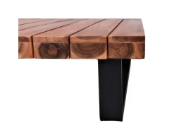 MCW Gartenmöbel-Sets|Garten-Garnitur H54 2er-Set Braun Polster Cremeweiß