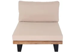 MCW Gartenmöbel-Sets|Garten-Garnitur H54 4er-Set Hellbraun Polster Beige