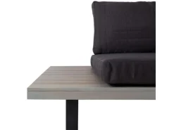 MCW Gartenmöbel-Sets|Garten-Garnitur H54 4er-Set Grau Polster Dunkelgrau