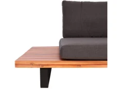 Garten-Garnitur H54 4er-Set Braun Polster Dunkelgrau*MCW Clearance