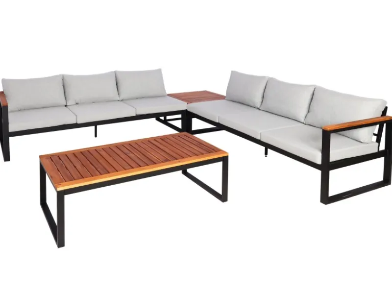 Garten-Garnitur L26 4er-Set Hellgrau*MCW Hot