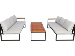 Garten-Garnitur L26 4er-Set Hellgrau*MCW Hot