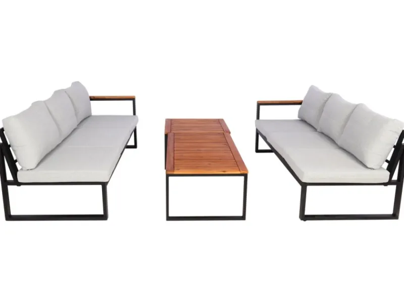 Garten-Garnitur L26 4er-Set Hellgrau*MCW Hot