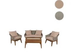 Gartengarnitur N37 Grau Kissen Beige*MCW New