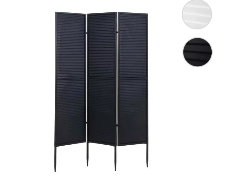 MCW Balkonsichtschutz|Garten-Paravent J14 - Schwarz