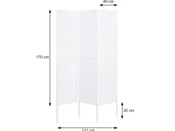 MCW Balkonsichtschutz|Garten-Paravent J14 - Schwarz