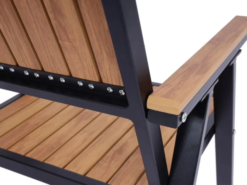 Gartenstuhl J95 2er-Set Gestell Schwarz*MCW Hot