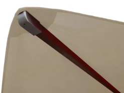 Gastronomie Holz-Sonnenschirm C57 Eckig 3x3m*MCW Clearance