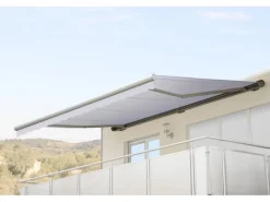 Kassetten-Markise H124 mit Volant 5x3m Acryl*MCW Hot