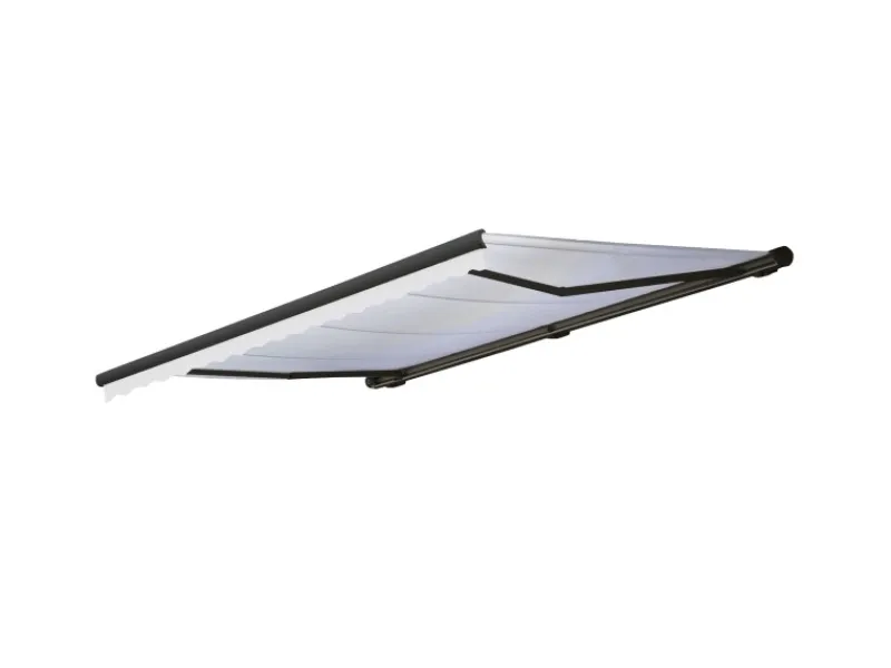 MCW Markisen|Kassetten-Markise H123 mit Volant 4,5x3m Acryl Anthrazit