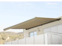 Kassetten-Markise H123 mit Volant 4,5x3m Polyester*MCW Clearance